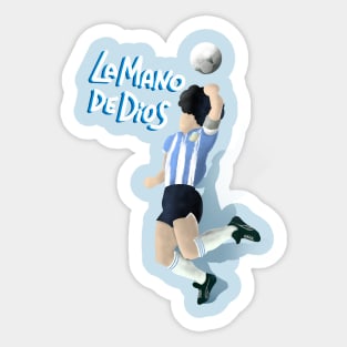 la mano de dios Sticker